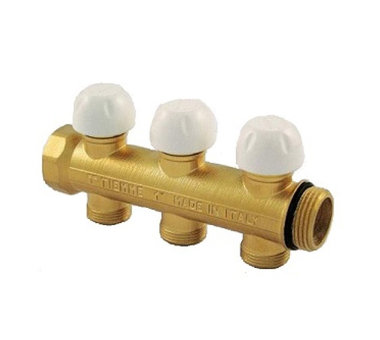 Коллектор с термостатическими клапанами TIEMME 1" 04D 3/4"(18) INT=50 (3040010) в Симферополе Коллектор с термостатическими клапанами TIEMME 1" 04D 3/4"(18) INT=50 (3040010) в Симферополе