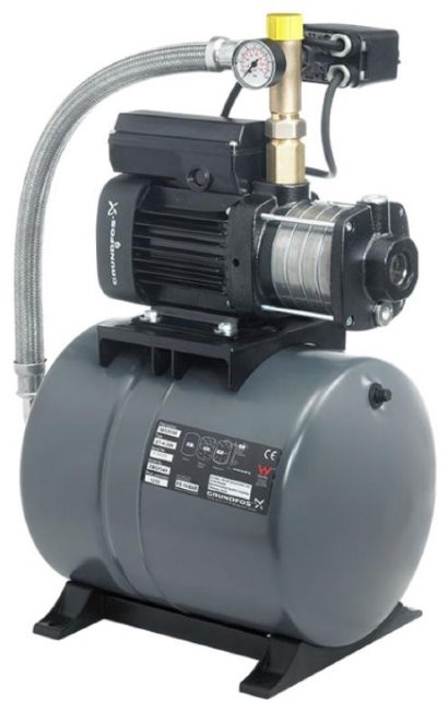 Станция повышения давления Grundfos CMB 5-46 0,9 кВт 1х230 В с баком 24 л (арт. 97766979) в Симферополе
