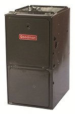 Высокоэффективный газовый воздухонагреватель Goodman канального типа GMS90804C2 в Симферополе
