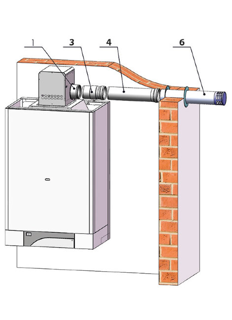 Дымоудаление THERM 1x ø 100 - TRIO 90 T в Симферополе